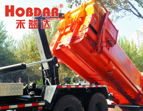 風(fēng)冷卻器HD1018T在可移動式垃圾壓縮箱上的使用